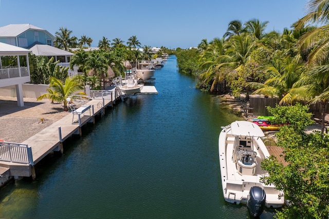 460 Barry Ave, Little Torch, FL 33042 - dock area with a water view