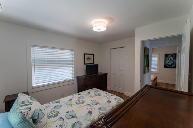460 Barry Ave, Little Torch, FL 33042 - bedroom with wood finished floors and a closet