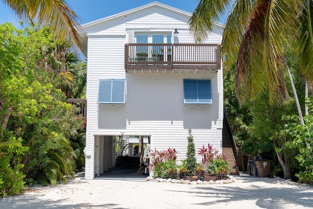 460 Barry Ave, Little Torch, FL 33042 - view of front of property featuring a balcony and a carport