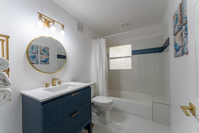 460 Barry Ave, Little Torch, FL 33042 - bathroom featuring vanity, shower / bath combination with curtain, and tile patterned flooring