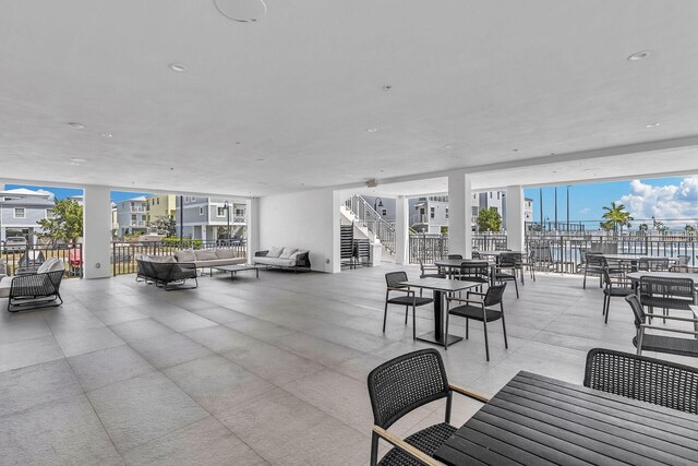 view of patio with an outdoor living space