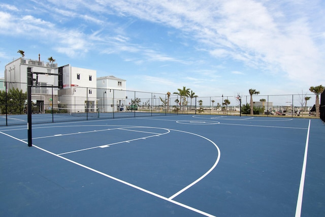 view of basketball court