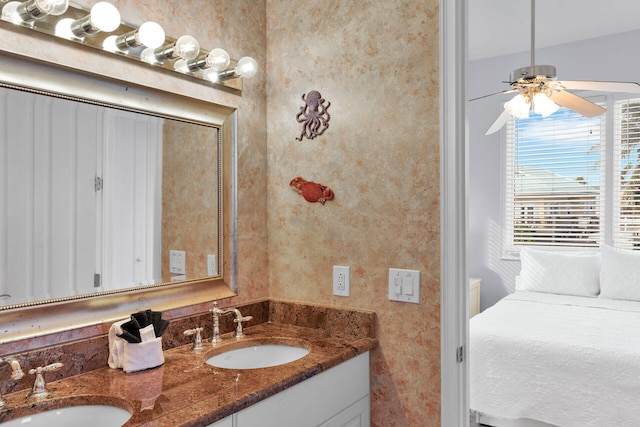 23 S Kyle Way, Marathon, FL 33050 - bathroom with ceiling fan and vanity