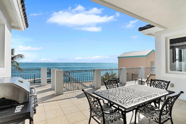 23 S Kyle Way, Marathon, FL 33050 - balcony featuring a water view and grilling area