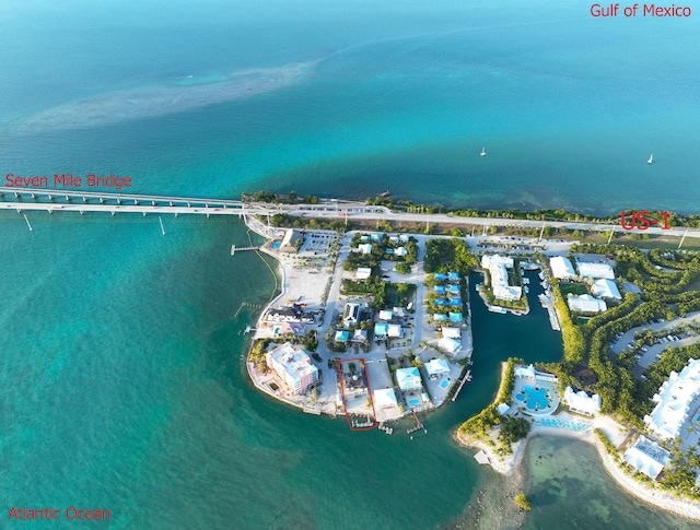 23 S Kyle Way, Marathon, FL 33050 - aerial view featuring a water view