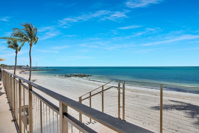 water view with a beach view