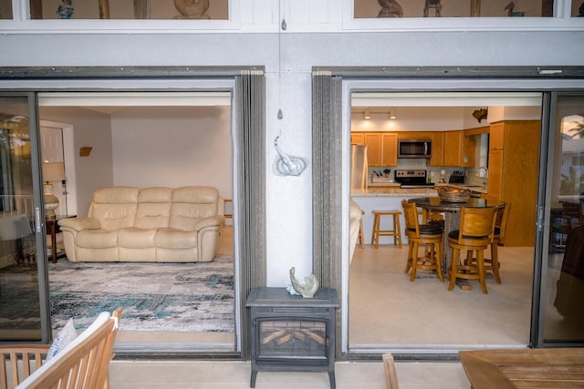 view of living area