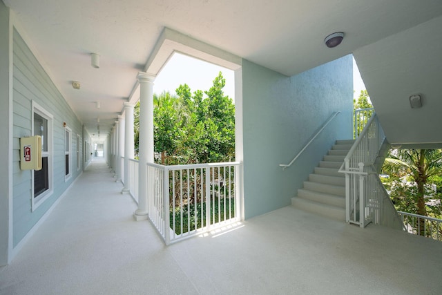 5960 Peninsular Ave Unit 101, Stock Island, FL 33040 - view of patio / terrace featuring stairway