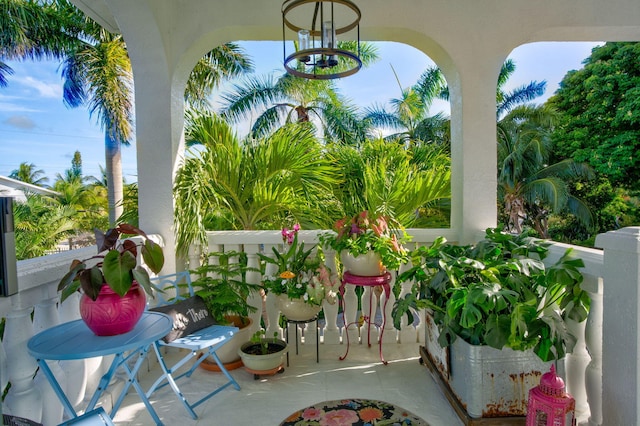 view of balcony