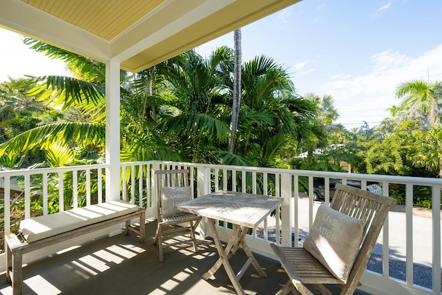 view of balcony