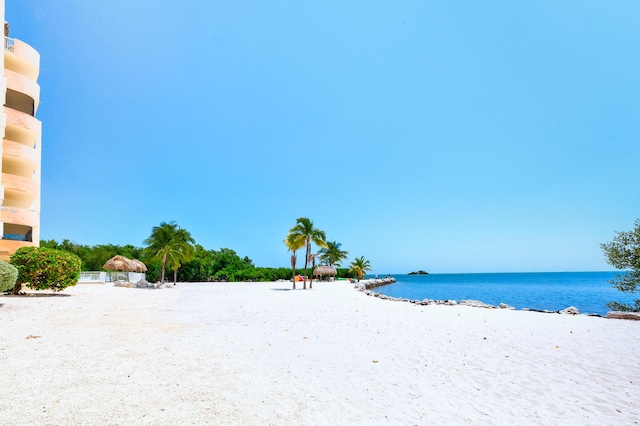 water view featuring a view of the beach