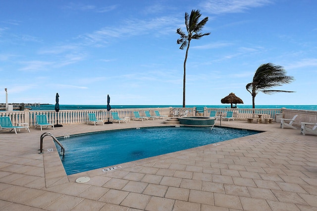 community pool featuring a patio