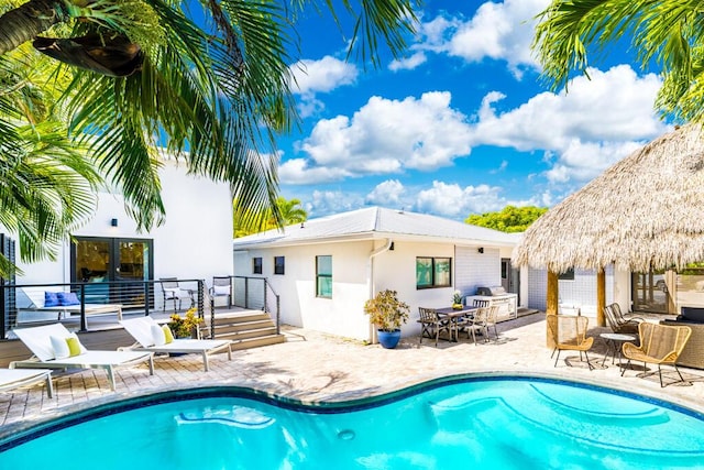 view of pool with a patio