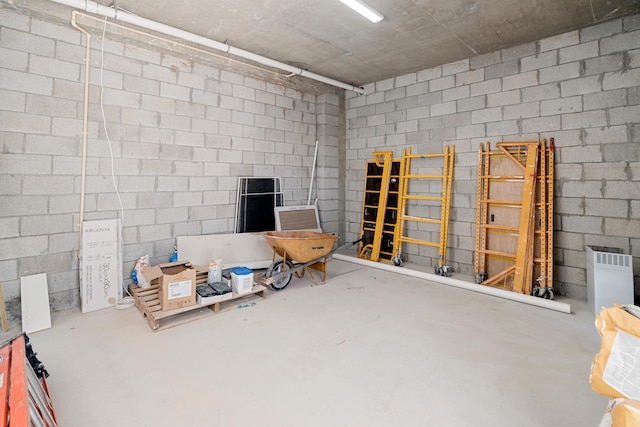 view of basement