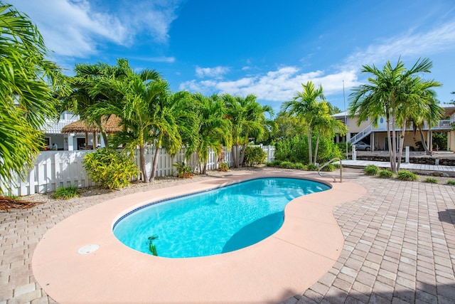 view of pool with a patio