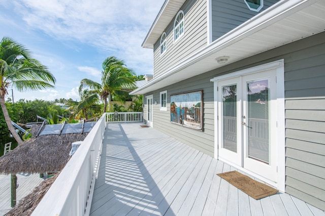 view of deck