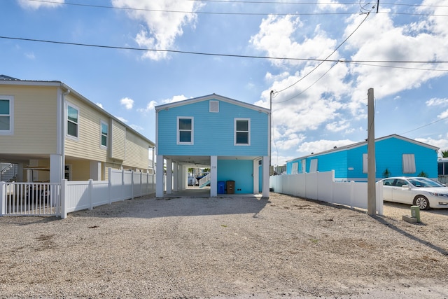 view of rear view of property