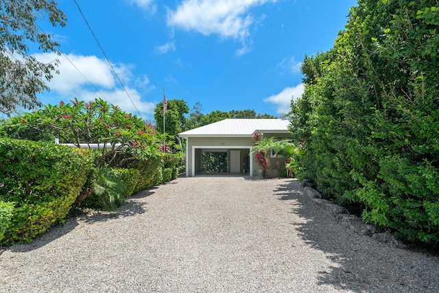 exterior space featuring a carport