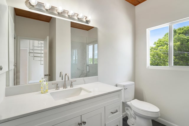 415 Big Pine Rd, Key Largo, FL 33037 - full bath featuring plenty of natural light, vanity, and a marble finish shower