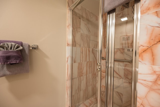 bathroom featuring walk in shower