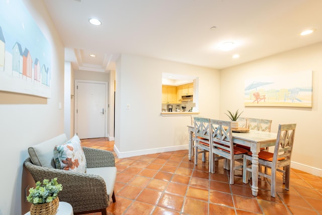 115 Front St Unit 102, Key West, FL 33040 - dining area featuring recessed lighting and light tile patterned floors