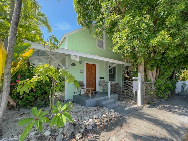 846 Olivia St, Key West, FL 33040 - view of front facade with covered porch