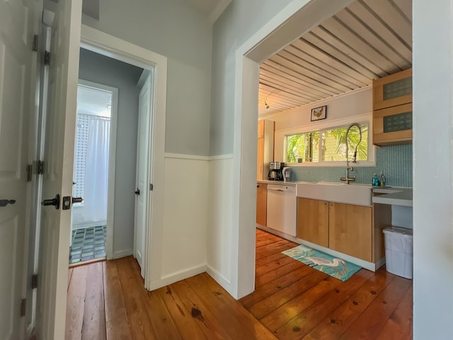 846 Olivia St, Key West, FL 33040 - hall featuring light wood-style flooring