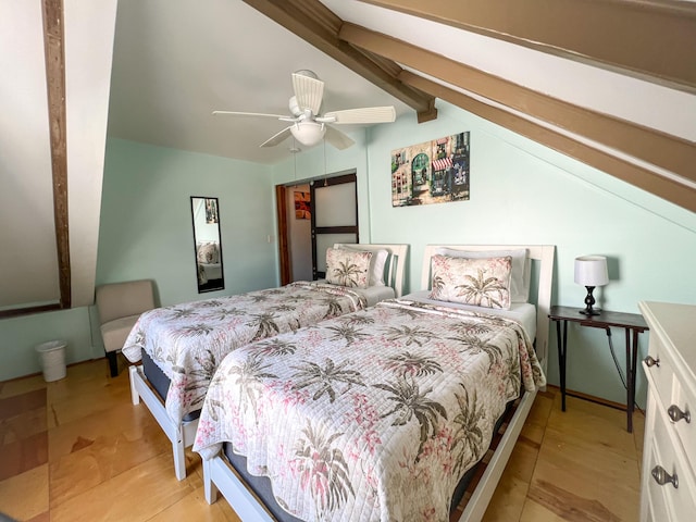 846 Olivia St, Key West, FL 33040 - bedroom with ceiling fan and light wood-style floors