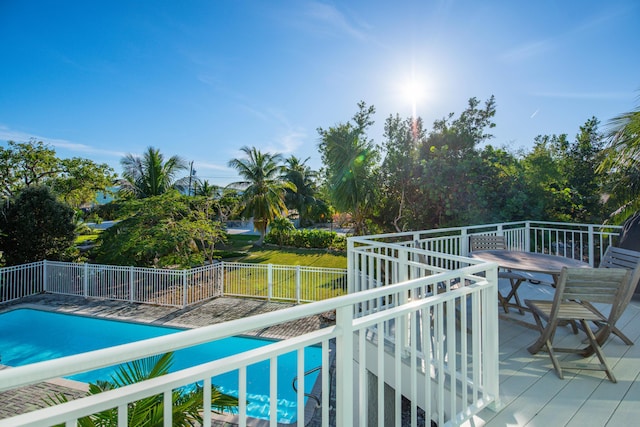 view of pool