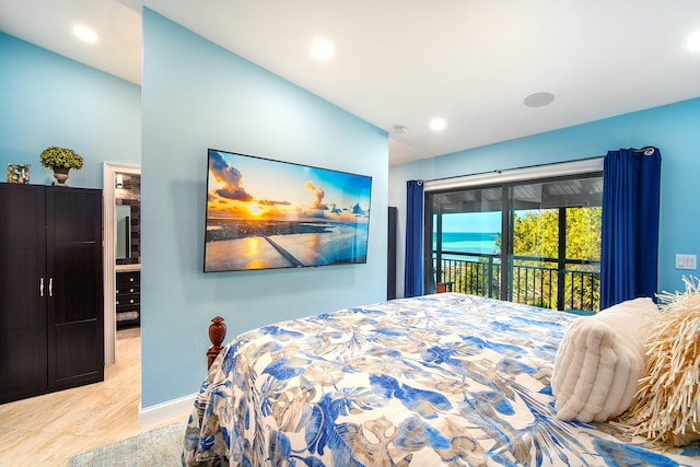 1616 Atlantic Blvd Unit 6, Key West, FL 33040 - bedroom with access to exterior and recessed lighting