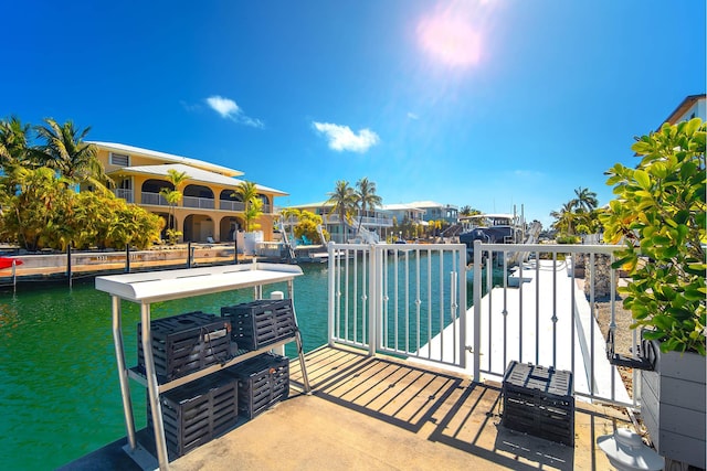 943 Flagship Dr, Summerland, FL 33042 - view of dock with a water view