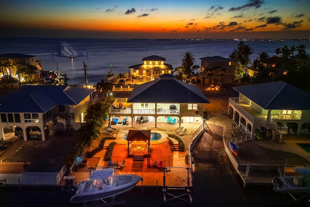 943 Flagship Dr, Summerland, FL 33042 - exterior space with a water view