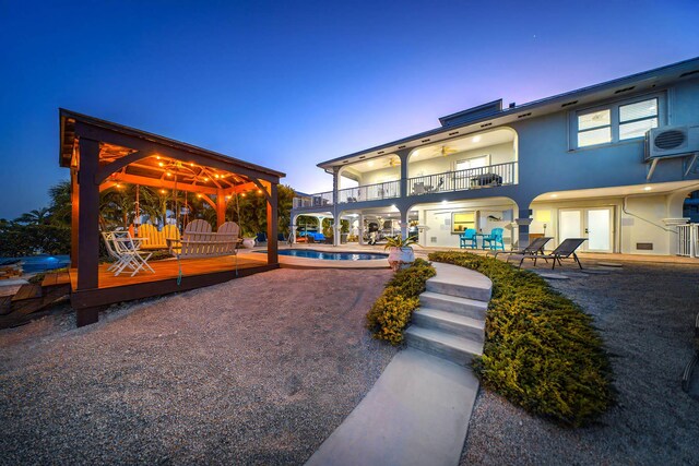 943 Flagship Dr, Summerland, FL 33042 - view of property's community with a swimming pool, a patio, and ac unit