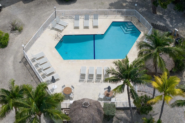 view of pool with a patio area