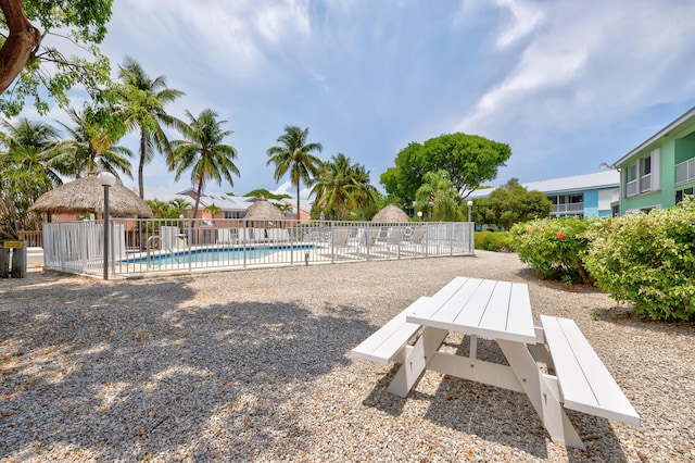 exterior space featuring a patio and a community pool