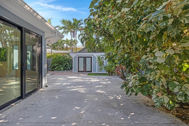 view of patio / terrace with french doors