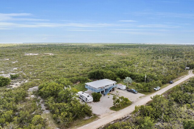 bird's eye view with a forest view