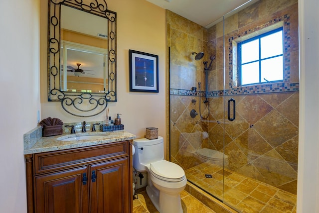 30 Cannon Royal Dr, Shark Key, FL 33040 - bathroom with vanity, a stall shower, and toilet