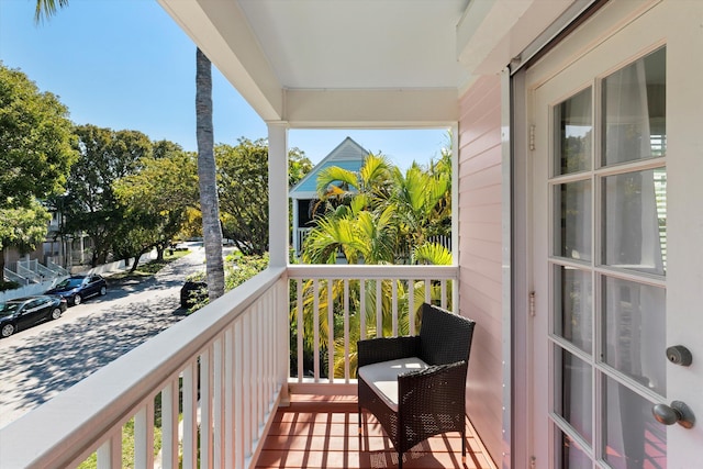 view of balcony