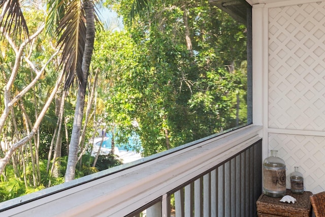 view of balcony