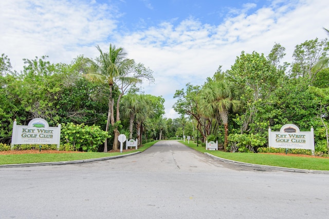 view of road with curbs