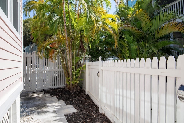 exterior space featuring fence