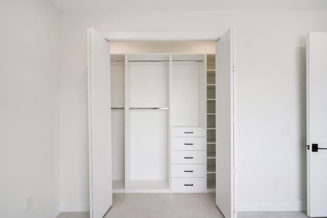 view of closet