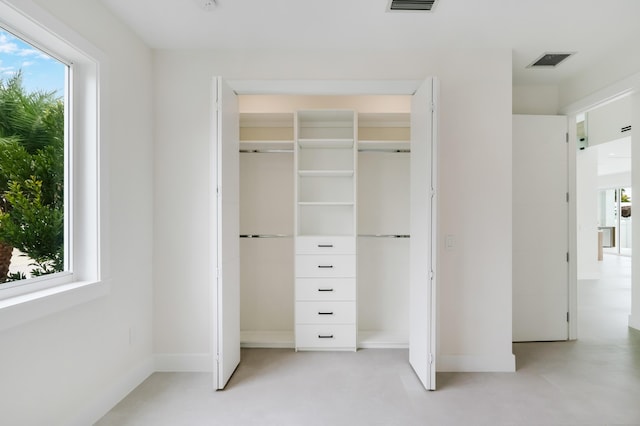 view of closet