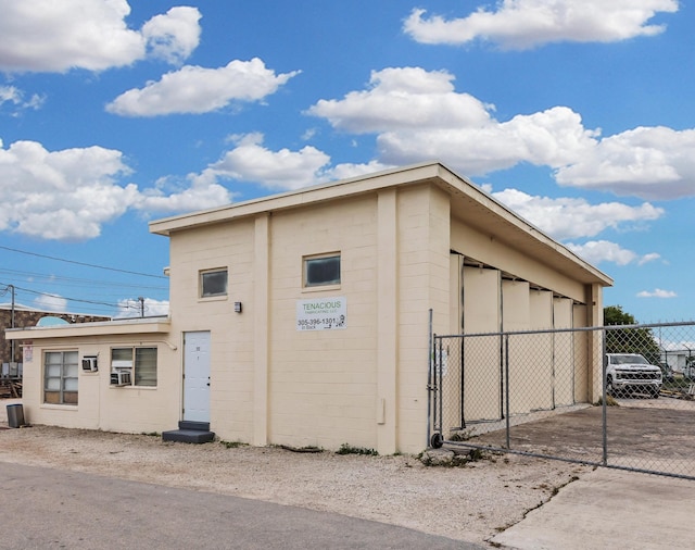 exterior space with fence