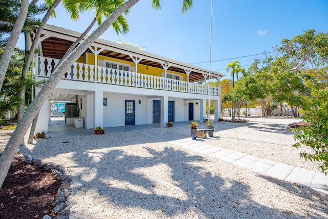 view of coastal home