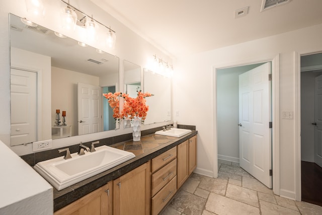 bathroom with vanity