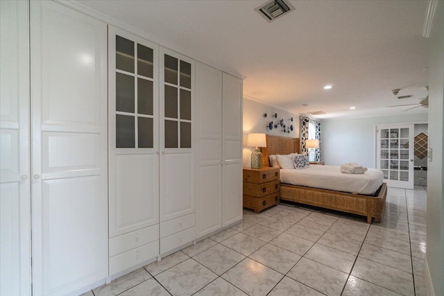 view of tiled bedroom