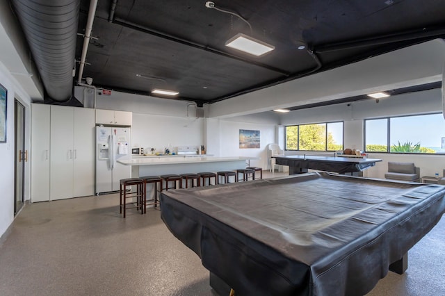 game room with pool table