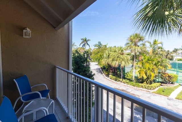 view of balcony